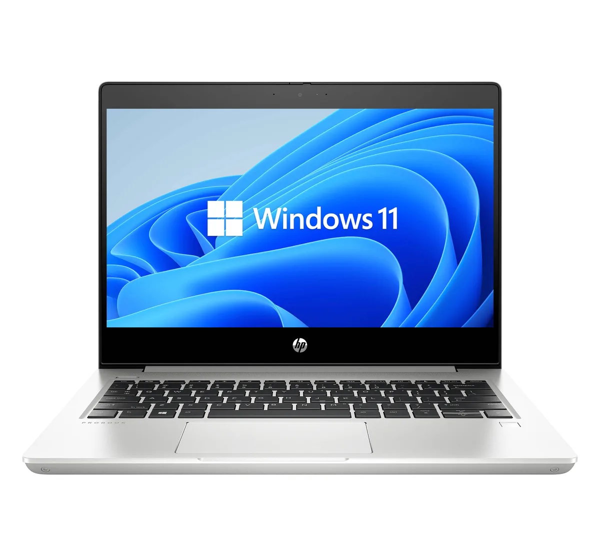 Silver 13.3-inch business laptop, closed lid, Grade A condition