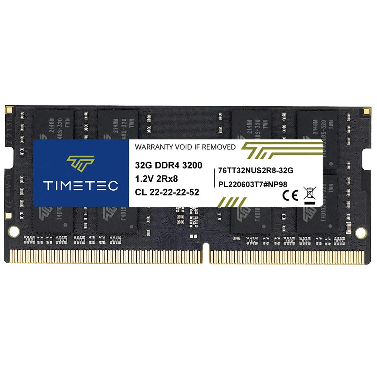 Timetec Timetec 32GB DDR4 3200MHz CL22 SODIMM laptop RAM — fotografia produktu