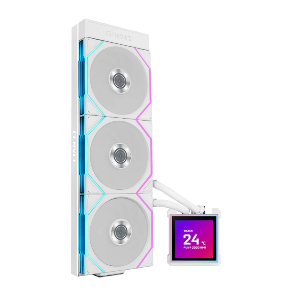Lian Li Lian Li Hydroshift II-LCD-S HS2LCDS36TW liquid cooler 360 mm white — photo du produit