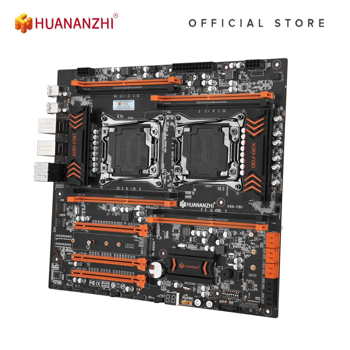HUANANZHI HUANANZHI X99-F8D Dual LGA 2011-3 Intel motherboard — product photo