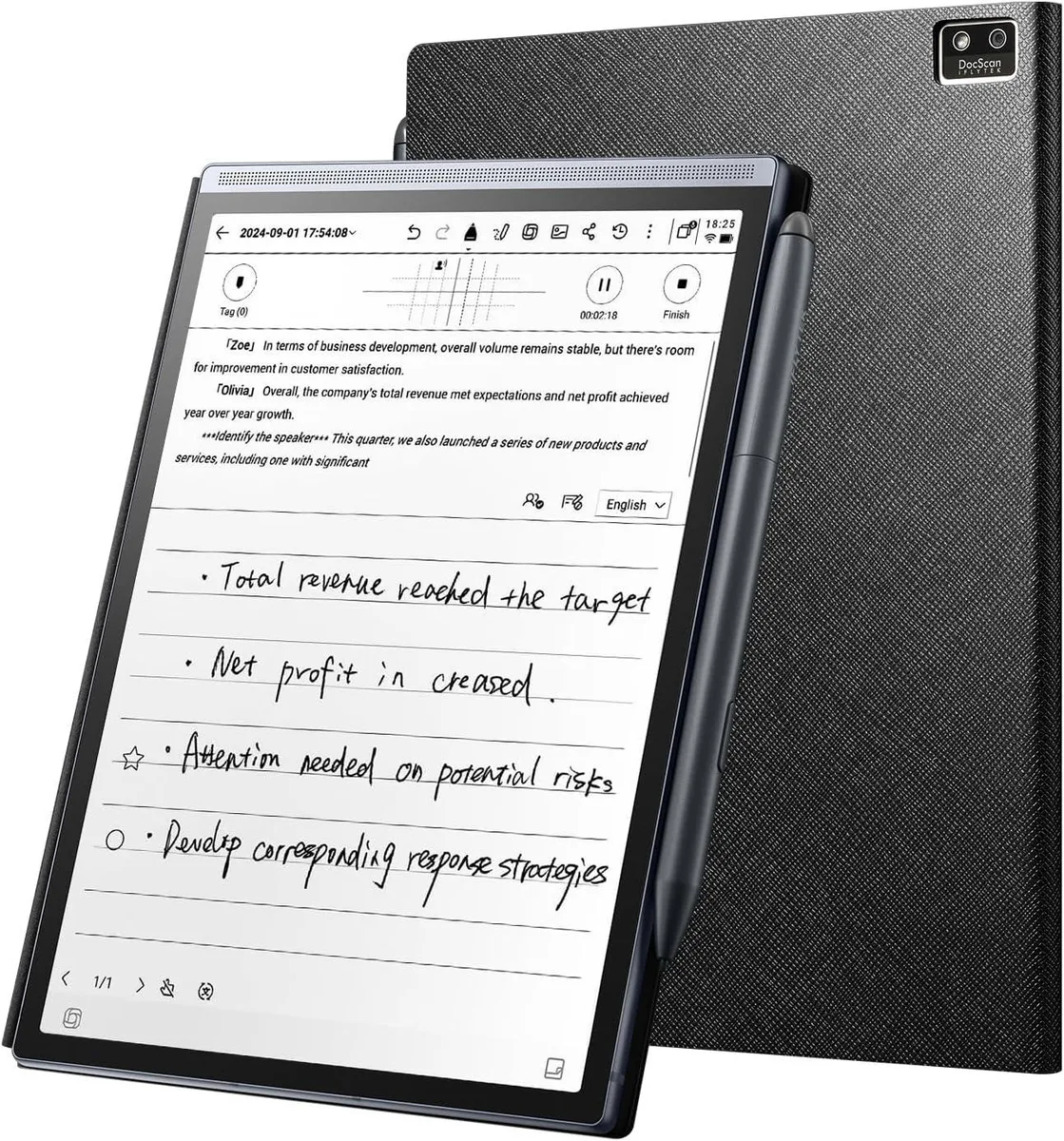 iFLYTEK iFLYTEK AINOTE Air 2 8.2" E-Ink Tablet 4GB 32GB with Black Folio Case — 商品写真