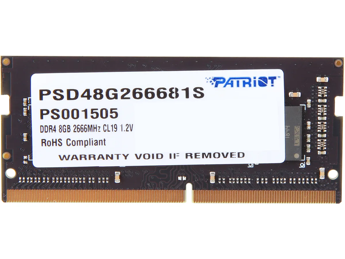 Patriot Memory Patriot Memory PSD48G266681S 8GB DDR4 2666 laptop RAM — productfoto