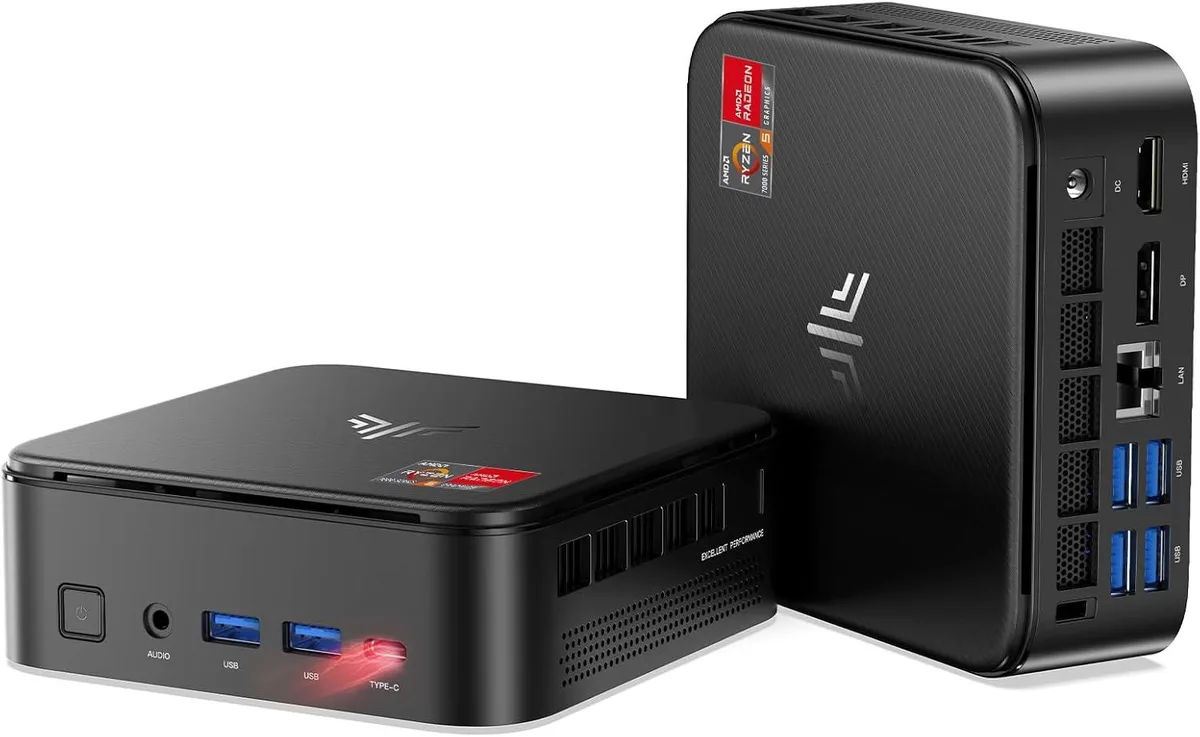NIPOGI NIPOGI e3b barebone mini PC AMD Ryzen 7 7730U 16GB LPDDR4X 1TB SATA SSD — ภาพสินค้า
