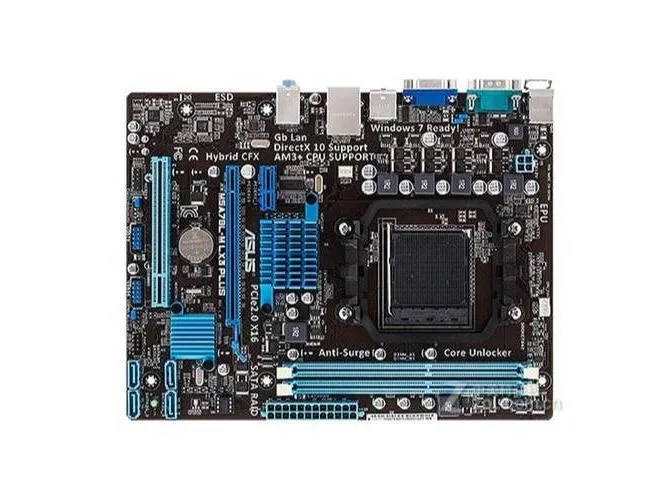 Green Micro ATX motherboard with AM3+ socket and DDR3 slots