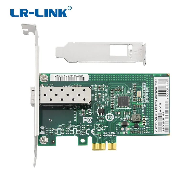 LR-LINK LR-LINK LREC6230PF-SFP network card Intel I210 SFP — 商品写真