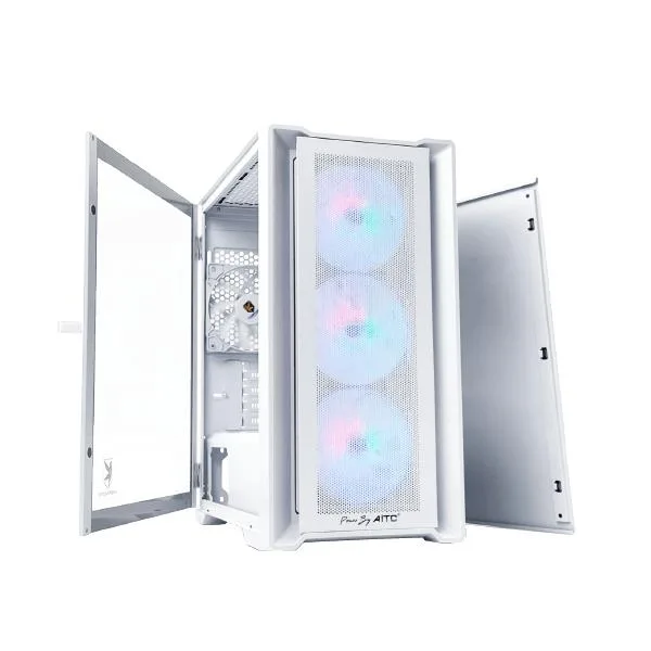KINGSMAN GAMING KINGSMAN GAMING CuBic-WHITE Micro ATX PC Case White — product photo