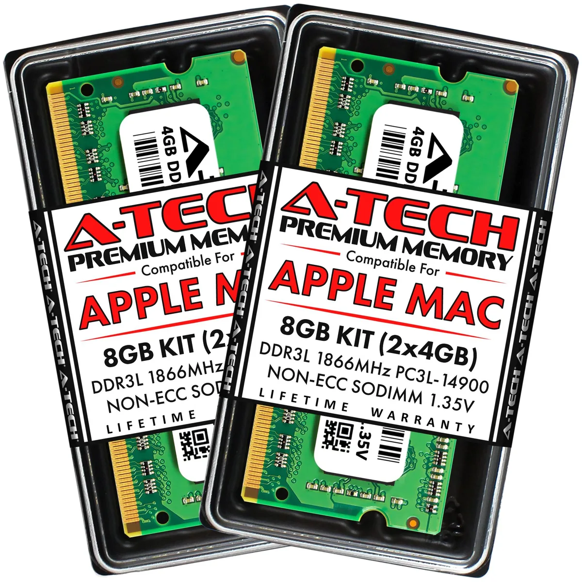 A-Tech A-Tech 8GB (2×4GB) DDR3L 1866 SODIMM 204-Pin memory upgrade — produktbilde