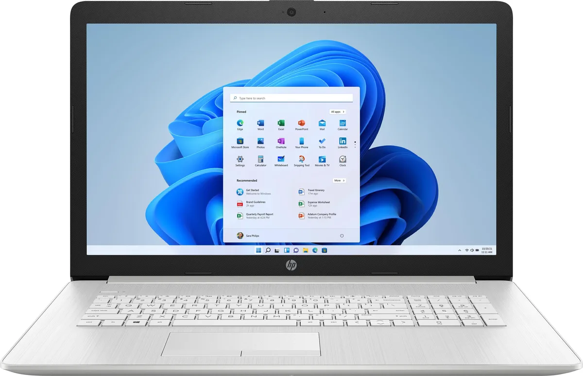 HP HP 17.3" Laptop i3-1115G4 8GB 256GB SSD Silver — produktbild