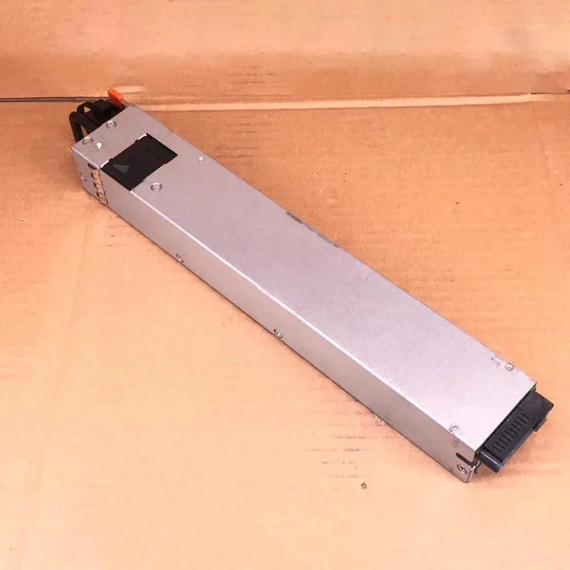 Open frame ATX power supply, silver metal components on green PCB