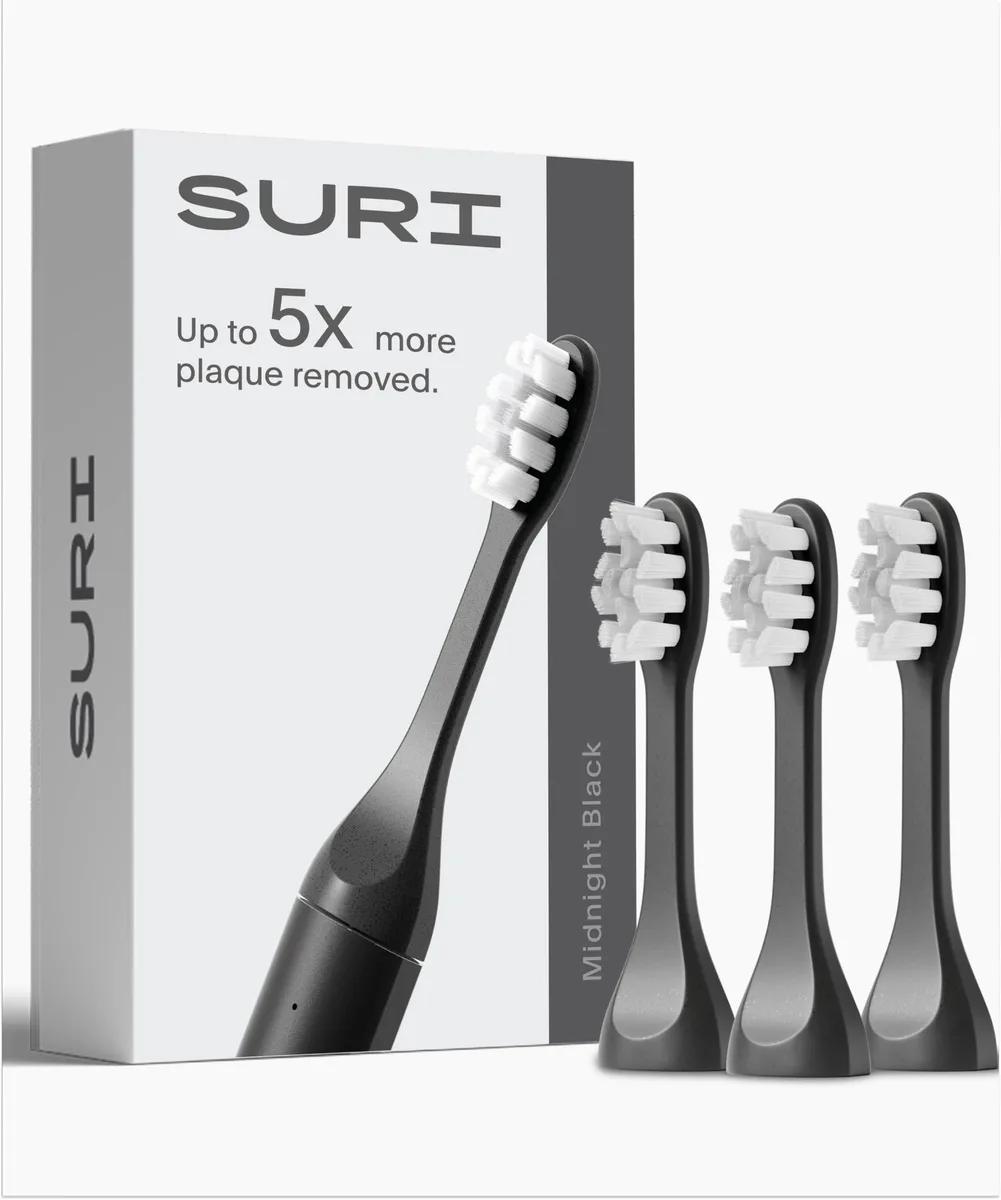  SURI 1.0 Replacement Heads Midnight Black Pack of 3 — foto produk