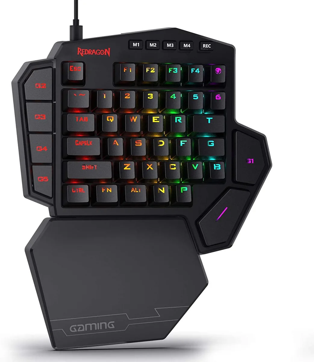 Corn Electronics Corn Electronics K585 DITI one-handed gaming keyboard 42 keys Blue Switch Black — produktbild