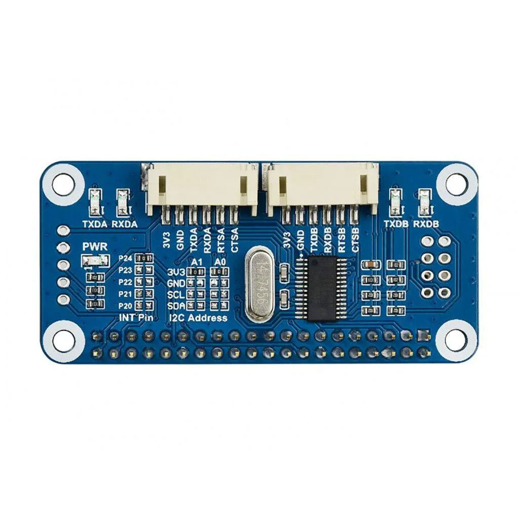 LORDWORLD LORDWORLD Serial Expansion HAT SC16IS752 2-ch UART 8 GPIO Stackable 16 Modules 32-ch UART — foto del prodotto