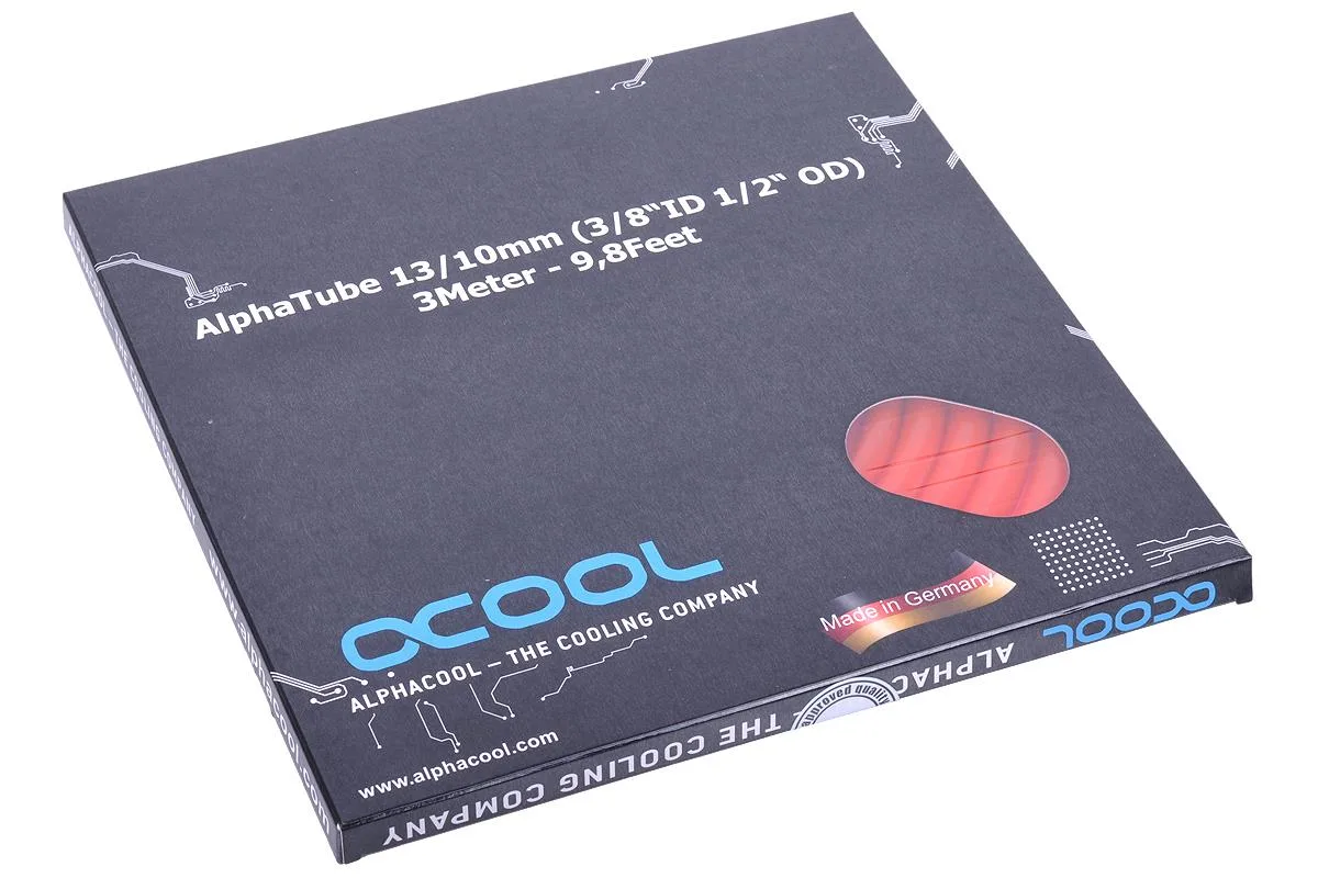 Alphacool Alphacool AlphaTube HF 13/10 UV Red 3m — photo du produit