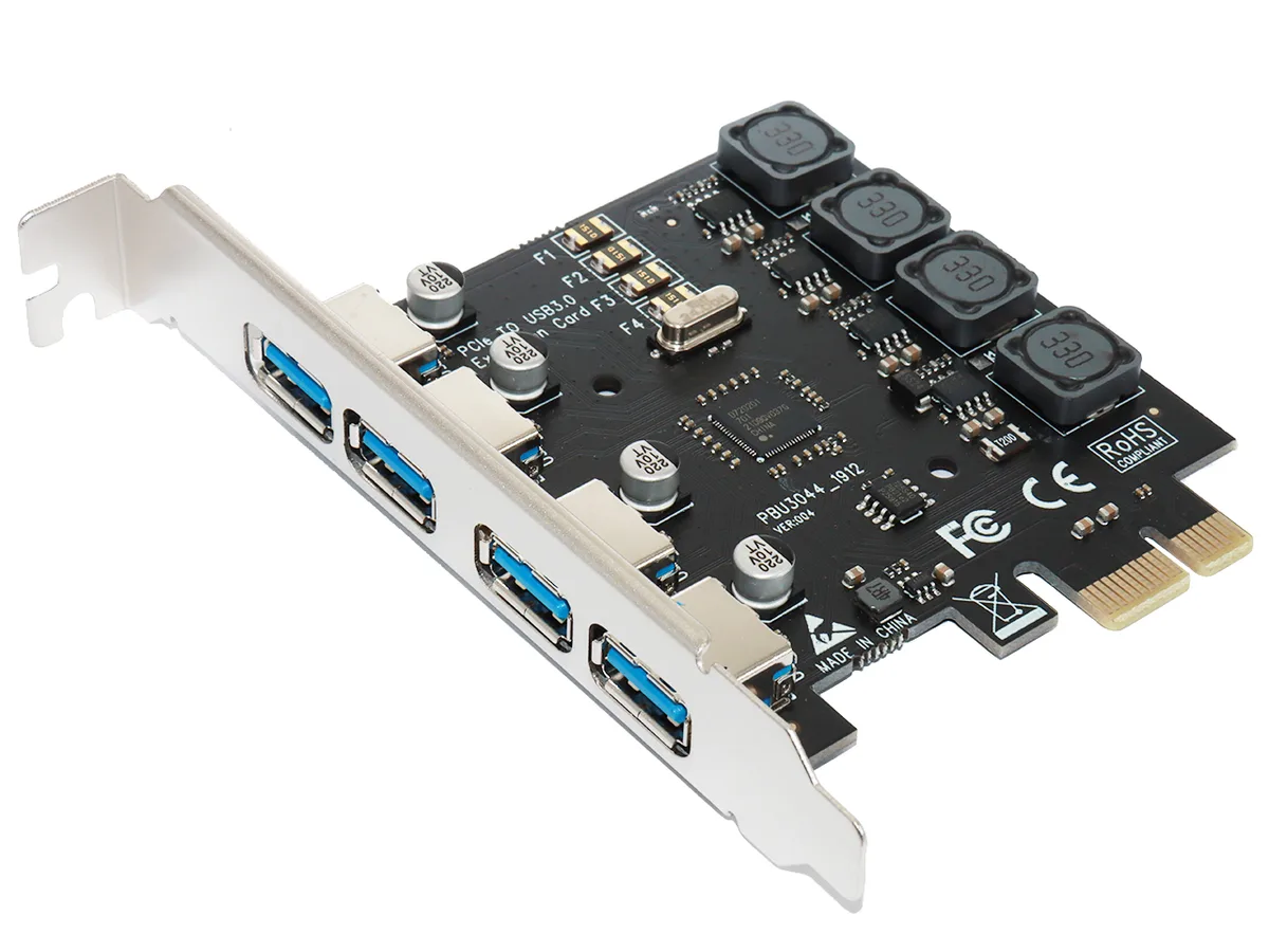 RIITOP RIITOP PCET4U3-NEC 4 Port USB 3.0 PCIe Expansion Card — product photo