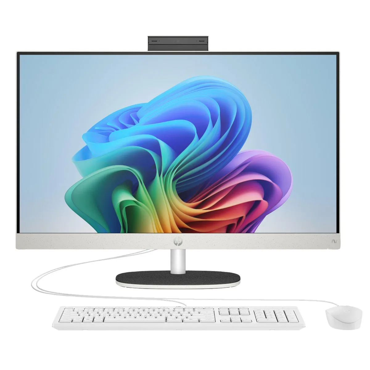 HP HP 27-CT2000M all-in-one PC 27" AMD Ryzen AI 7 350 16GB DDR5 512GB SSD White AQ3R7AV-V081 — ภาพสินค้า