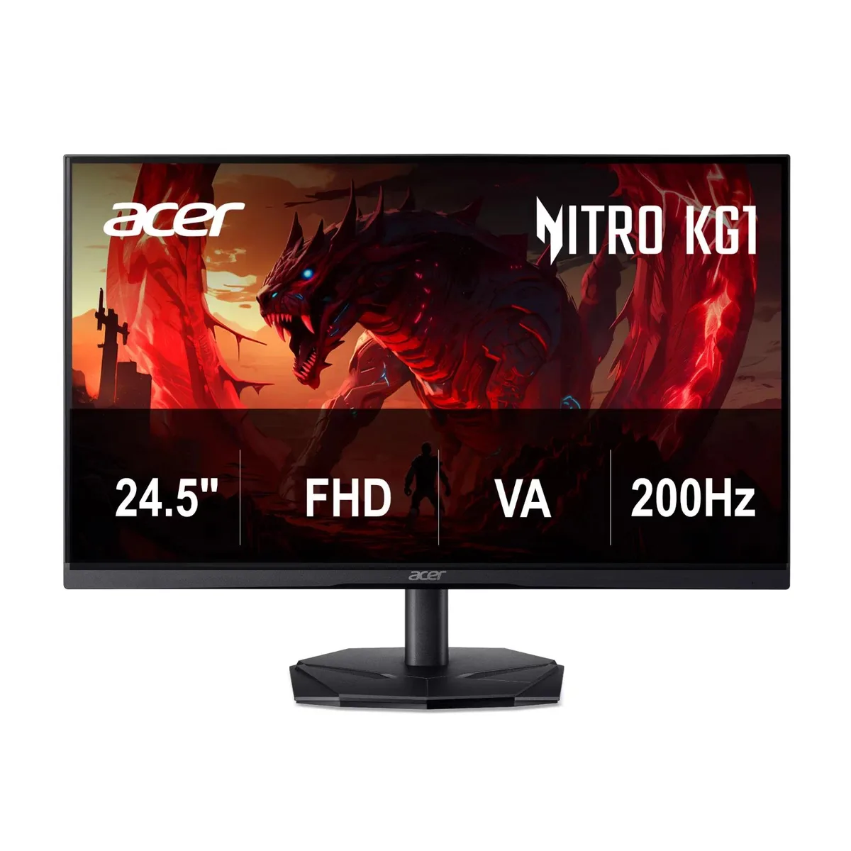 Acer America Acer Nitro KG251Q 24.5" 1920 x 1080 200Hz gaming monitor — product photo