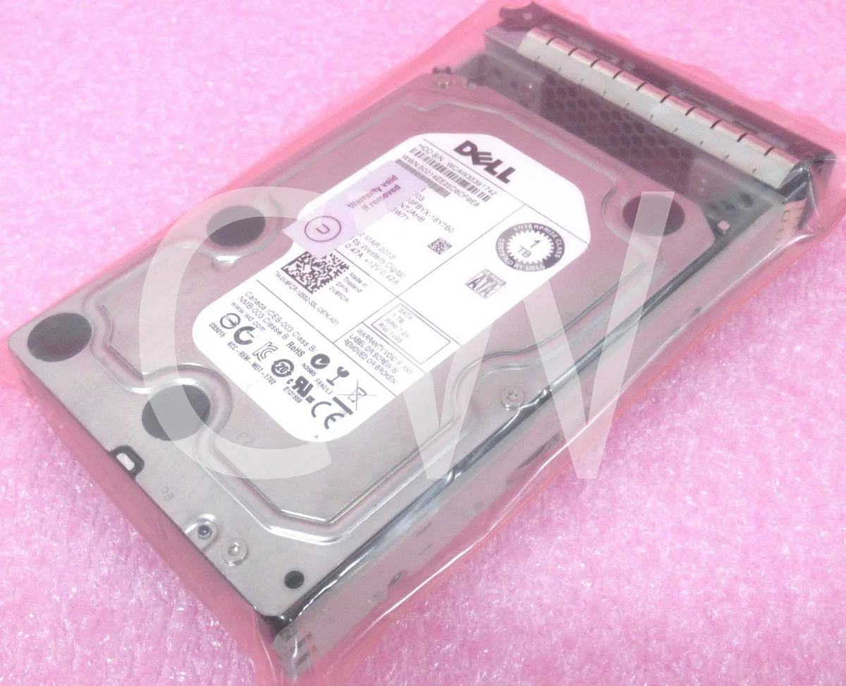 DELL DELL V8FCR 1TB 7200RPM 3.5" SATA internal hard drive with caddy — 商品写真