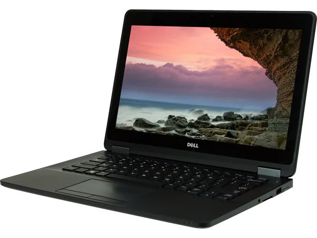 Black 12.5-inch Dell Latitude E7270 laptop closed lid matte finish
