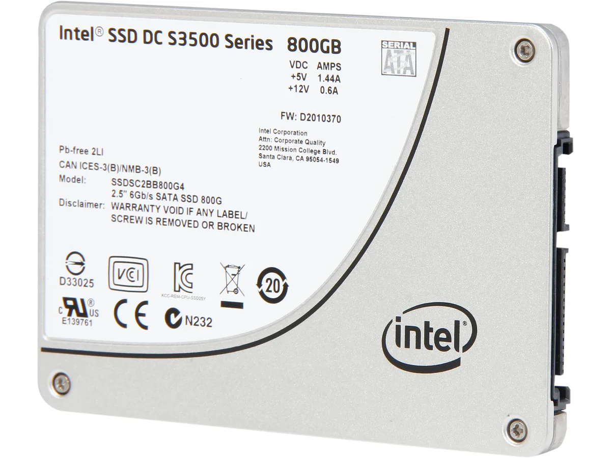 Intel Intel DC S3500 SSDSC2BB800G401 800GB enterprise SSD — toote foto