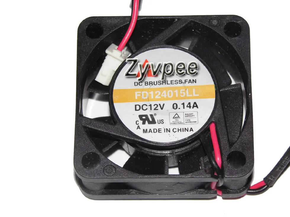 Zyvpee Zyvpee FD124015LL 40x15mm 12V 0.14A 2-pin case fan — foto produk