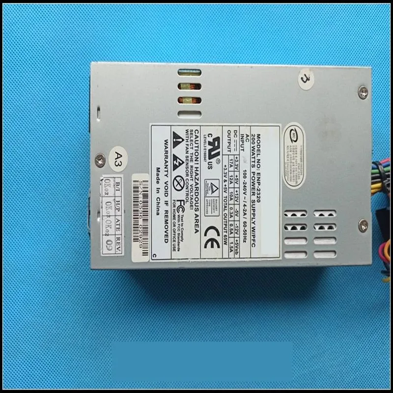 Compact 1U ATX power supply unit in metal casing
