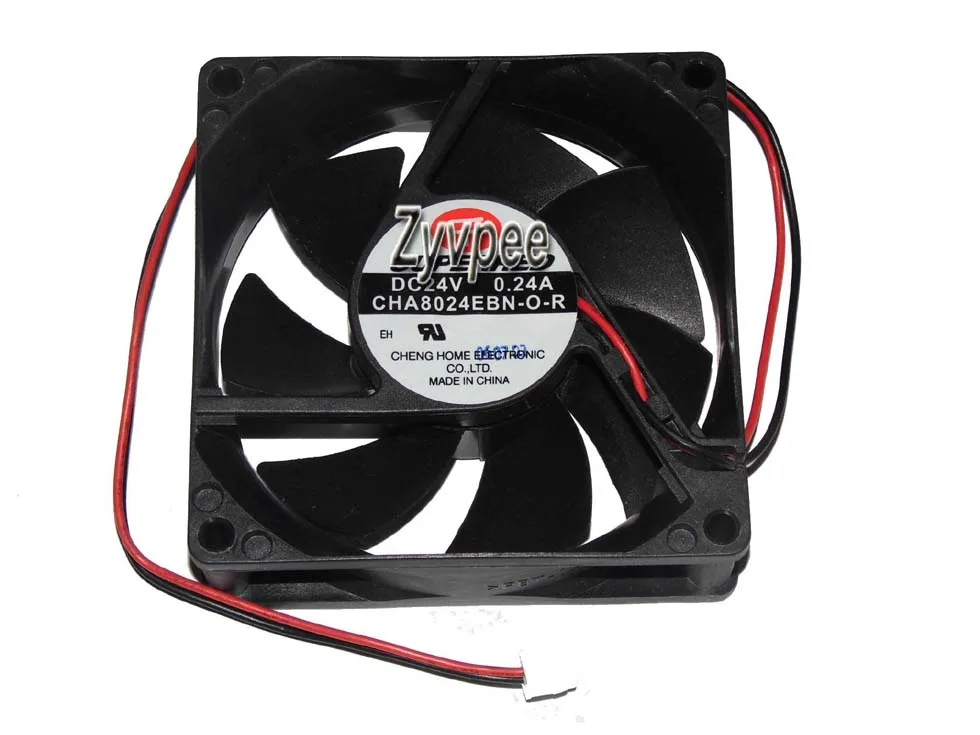 Zyvpee Zyvpee CHA8024EBN-O-R 80mm 24V 0.24A 2-pin case fan — 제품 사진