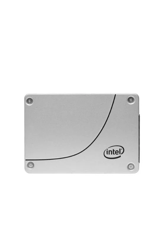 A silver 2.5 inch SATA solid state drive with label visible