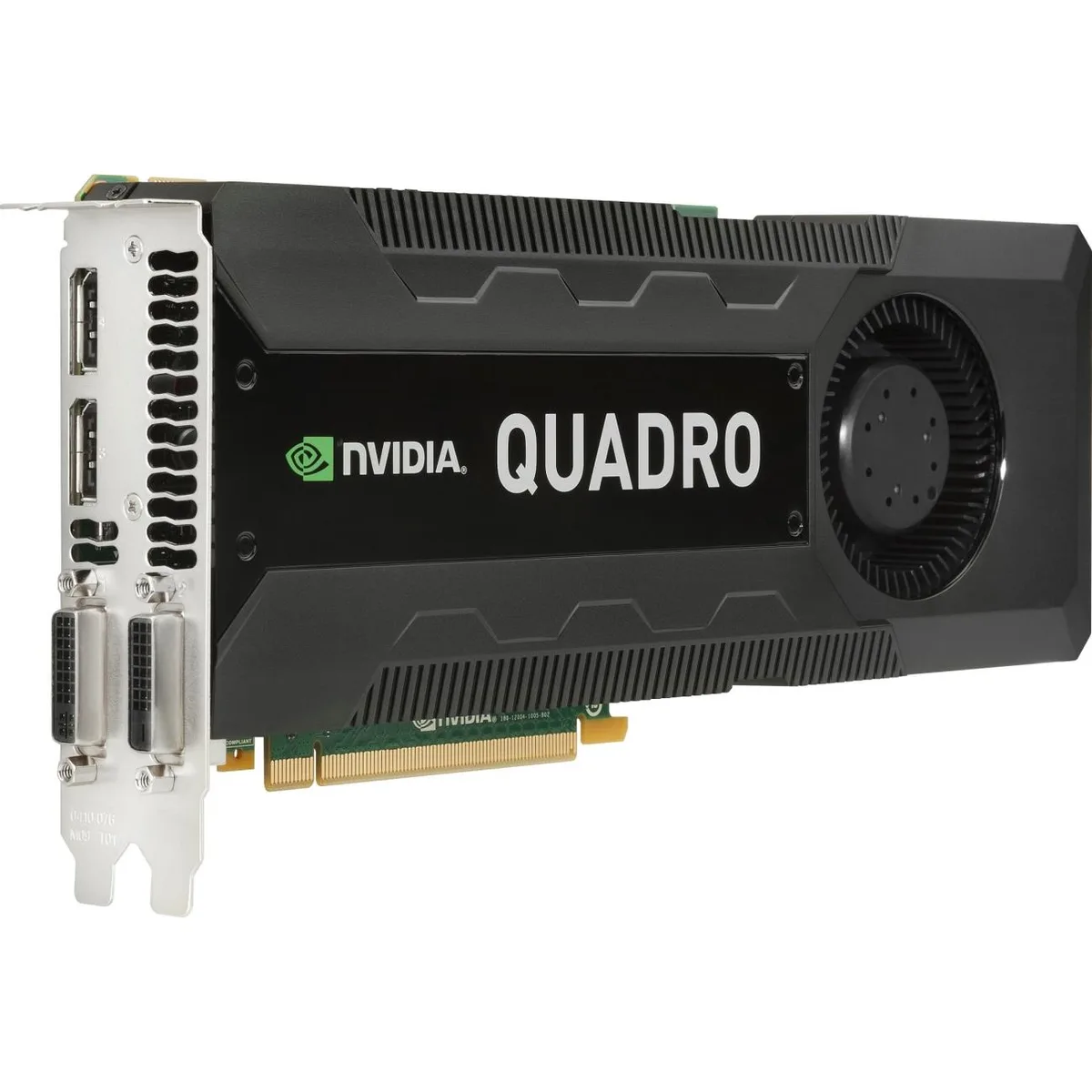 HP Quadro K5000 graphics card in silver metal finish