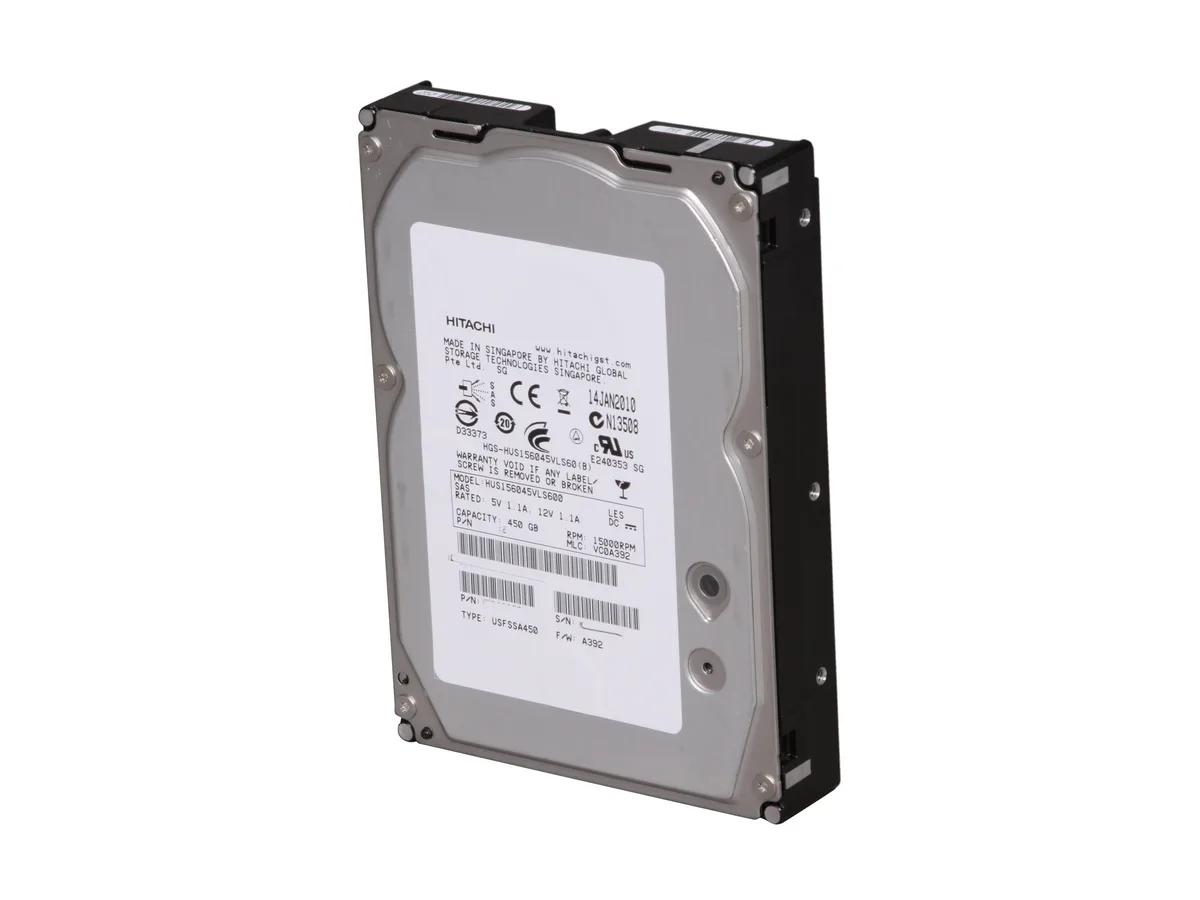 HGST HGST HUS156045VLS600 450GB 15000 RPM 64MB SAS 3.5" internal hard drive — Produktfoto
