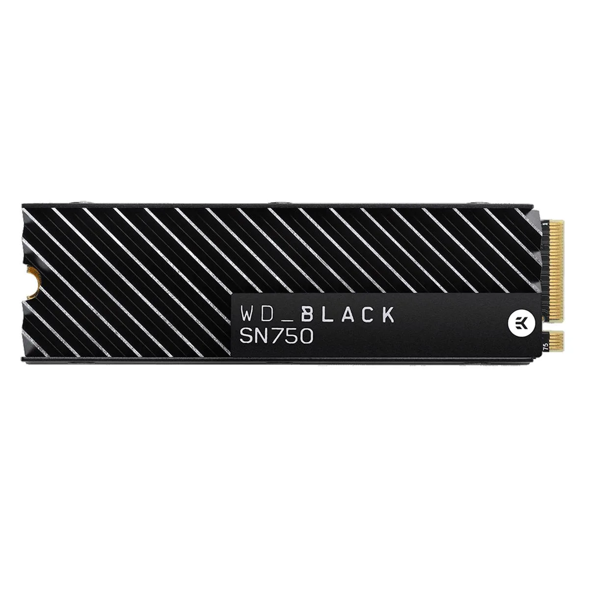 Western Digital Western Digital WD_BLACK SN750 2TB NVMe internal SSD with heatsink — photo du produit