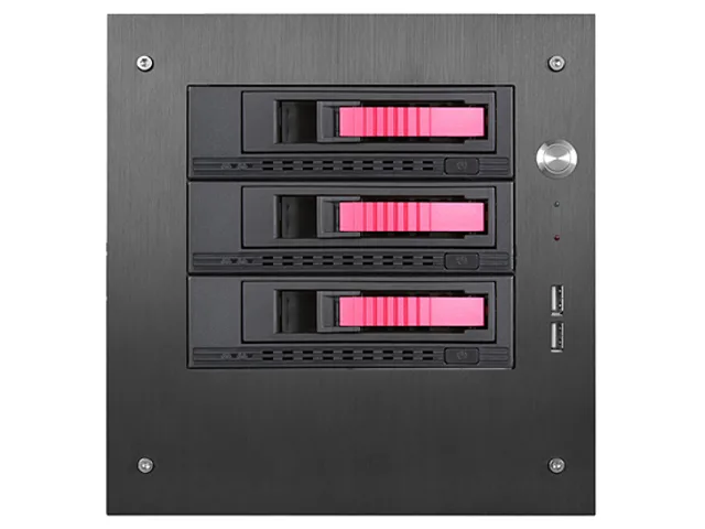 iStarUSA Inc. iStarUSA Inc. S-35-3M1RD server chassis 3 x 3.5" hot-swap mini-ITX tower — vörumynd