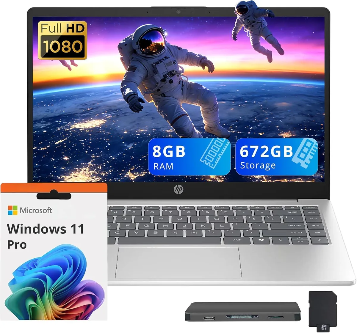 HP HP 14" FHD Business Laptop Intel Core i5-1334U 8GB DDR4 512GB SSD + 160GB Dock Set Silver — foto del producto