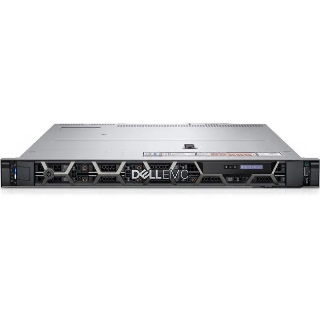 Silver 2U rack server with front drive bays and dual power supplies