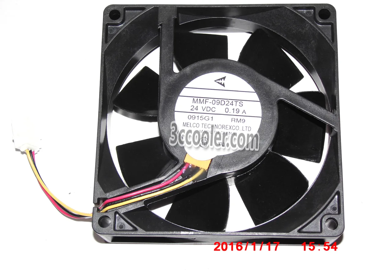 OEM Industries OEM Industries MMF-09D24TS RM9 9CM 24V 0.19A 3 Pin Fan — תמונת המוצר
