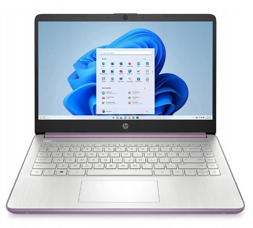 HP HP BK1H8UAR#ABA 2-in-1 laptop Intel N150 4GB RAM 128GB UFS 14" touchscreen Winter Lavender — 商品照片