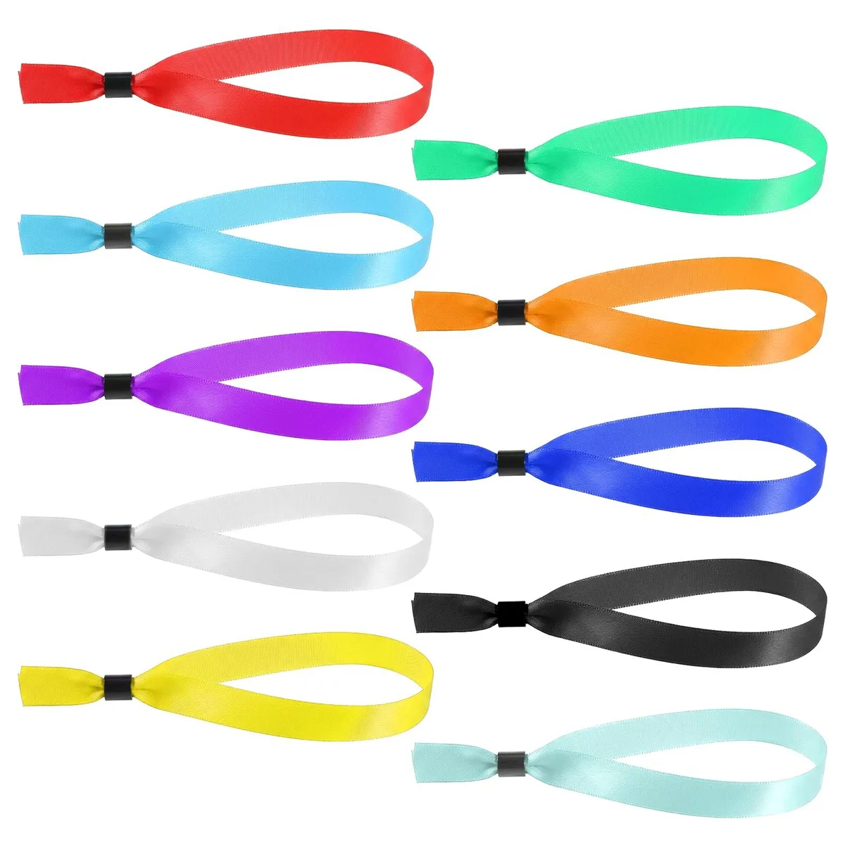  YBEATY 791381_1 Cloth Event Wristband Bracelets 50 Pcs 13.78 × 0.63 inches — foto produk