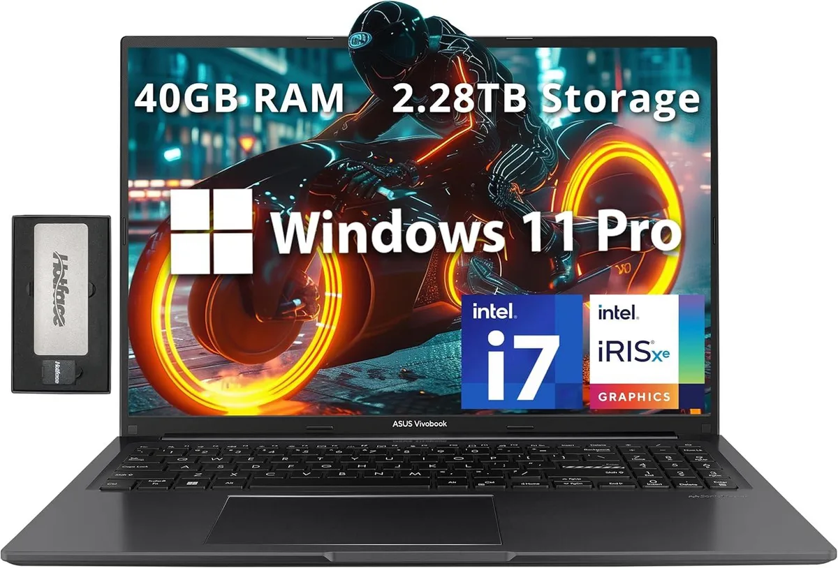 ASUS ASUS Vivobook 16" WUXGA i7-1255U 40GB 2.28TB business laptop — снимка на продукта