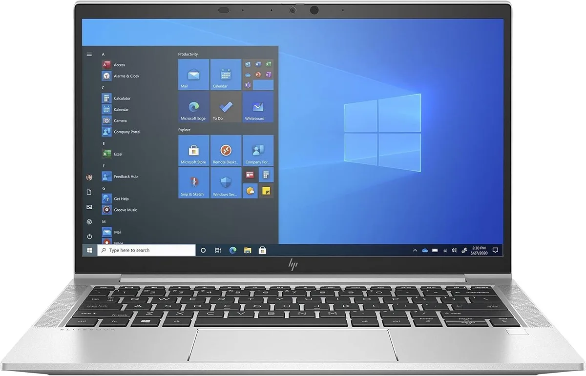 Silver 13.2 inch business laptop with non touch FHD display and backlit keyboard