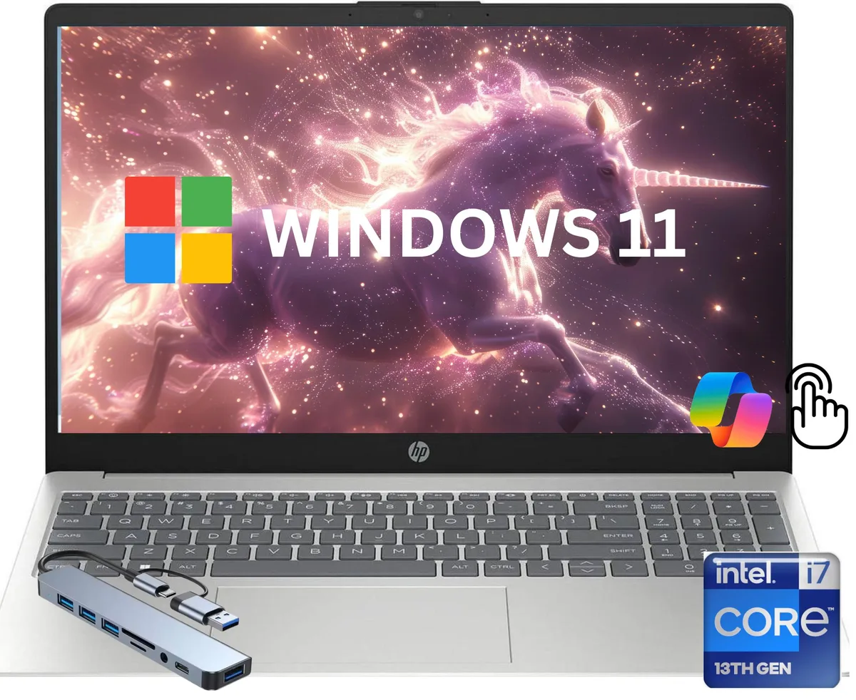 HP HP 15 i7-1355U 16GB DDR4 512GB 15.6" Touchscreen Silver — product photo