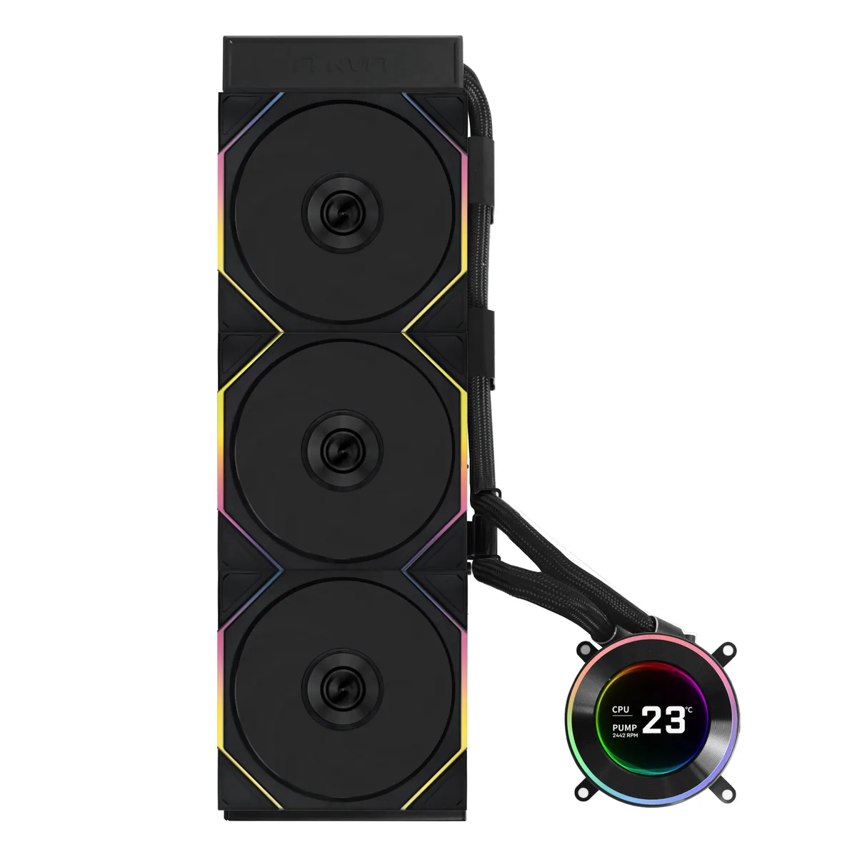 Lian Li Lian Li HS2LCD36TB 360 mm liquid cooler with 2.1" IPS LCD — product photo
