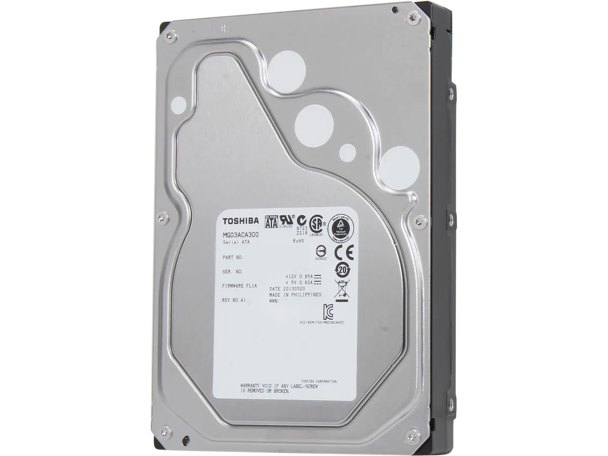 Toshiba Toshiba MG03ACA300 3TB 7200 RPM 64MB Cache SATA 6.0Gb/s 3.5" Internal Hard Drive — fotografia produktu