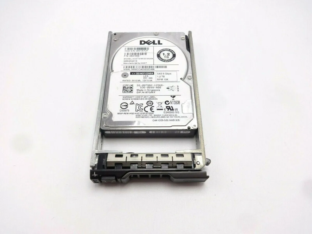 DELL DELL 87GNY 1.2TB SAS 6G 10000 RPM 2.5" internal hard drive — 제품 사진