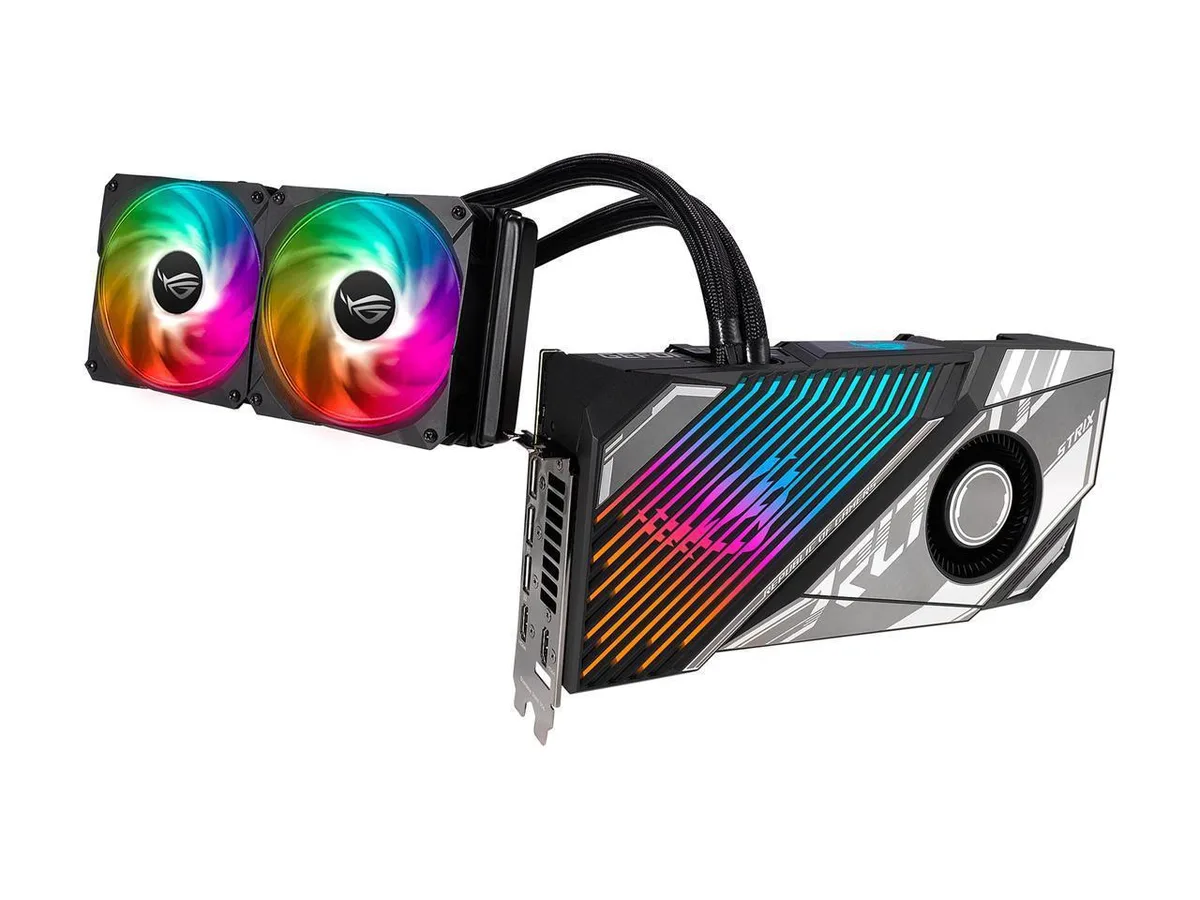 ASUS ASUS ROG Strix LC RTX 3090 Ti OC Edition 24GB graphics card — photo du produit