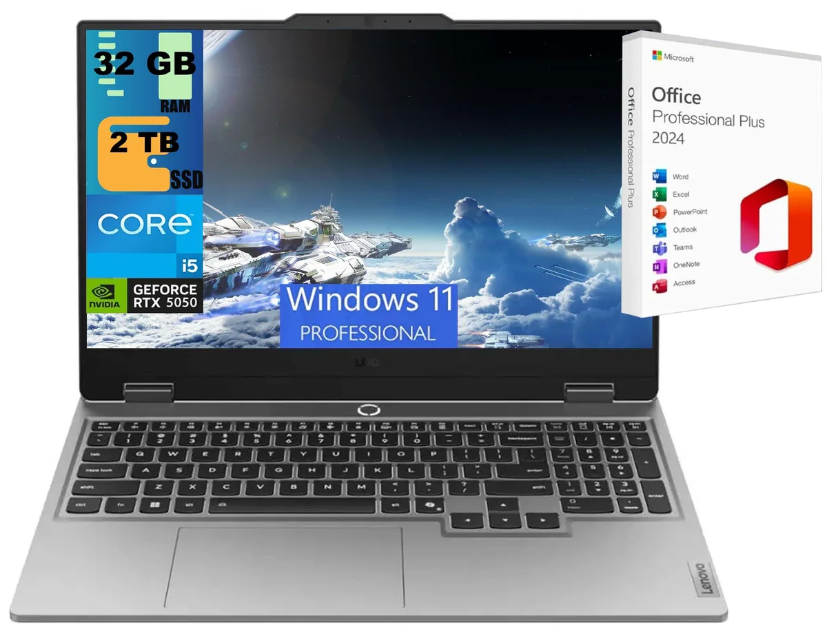 Gray 15.6 inch gaming laptop with backlit keyboard and numeric keypad