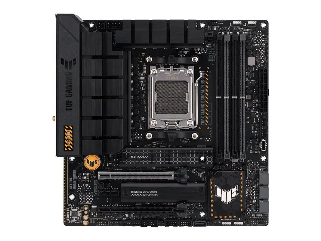 ASUS ASUS TUF GAMING B650M-PLUS WIFI AMD B650 DDR5 192GB Micro ATX Motherboard — product photo