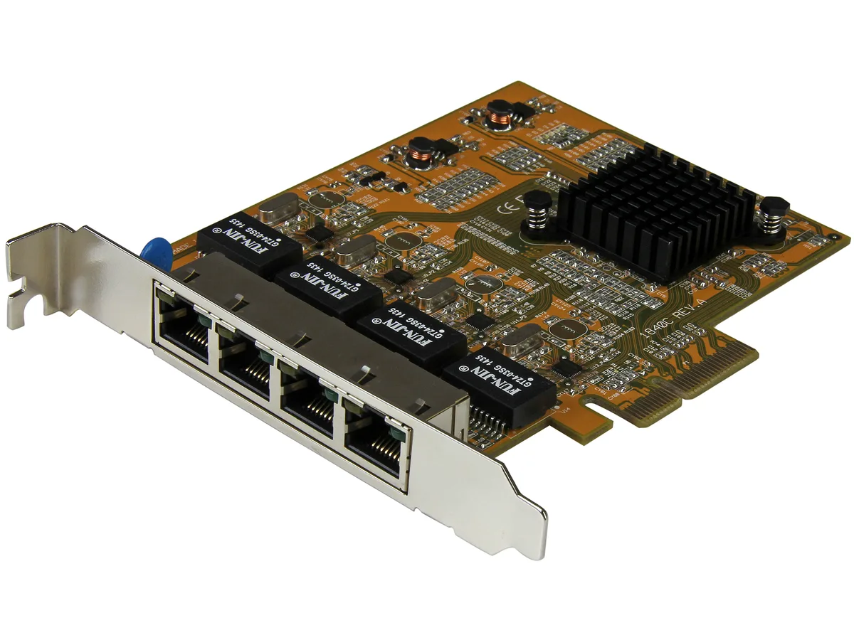 STARTECH STARTECH ST1000SPEX43 4-Port PCIe Gigabit Network Card — produktfoto