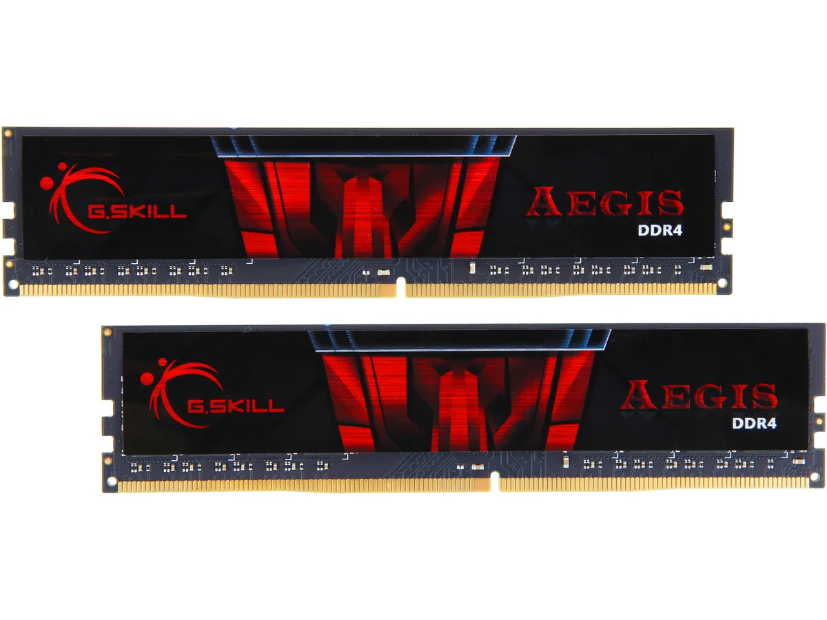 G.SKILL G.SKILL Aegis F4-2666C19D-16GIS 16GB (2×8GB) DDR4 2666 CL19 desktop RAM — product photo