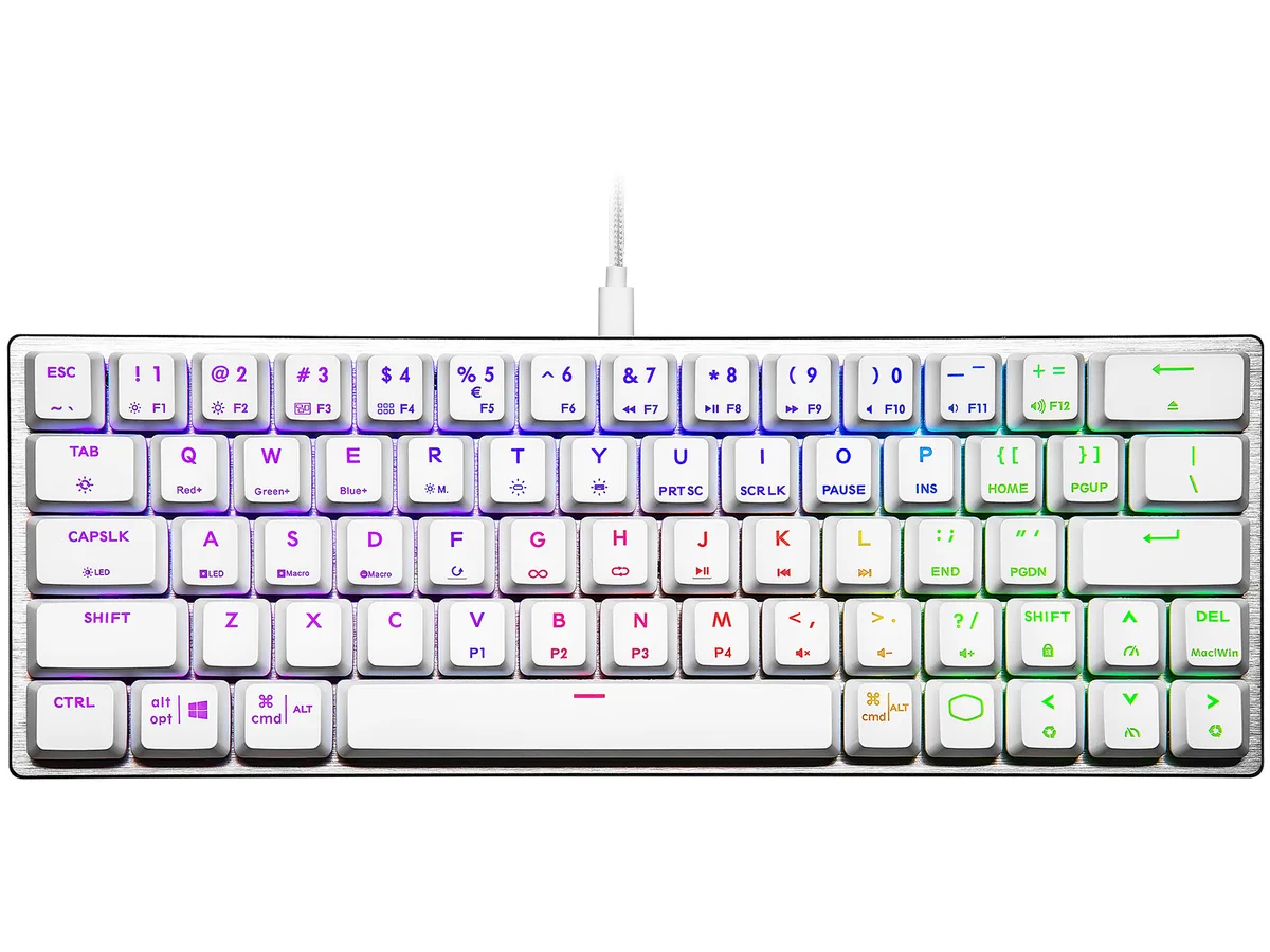 Cooler Master Cooler Master SK-620-SKTL1-US 60% keyboard low-profile blue switches RGB — fotografija izdelka
