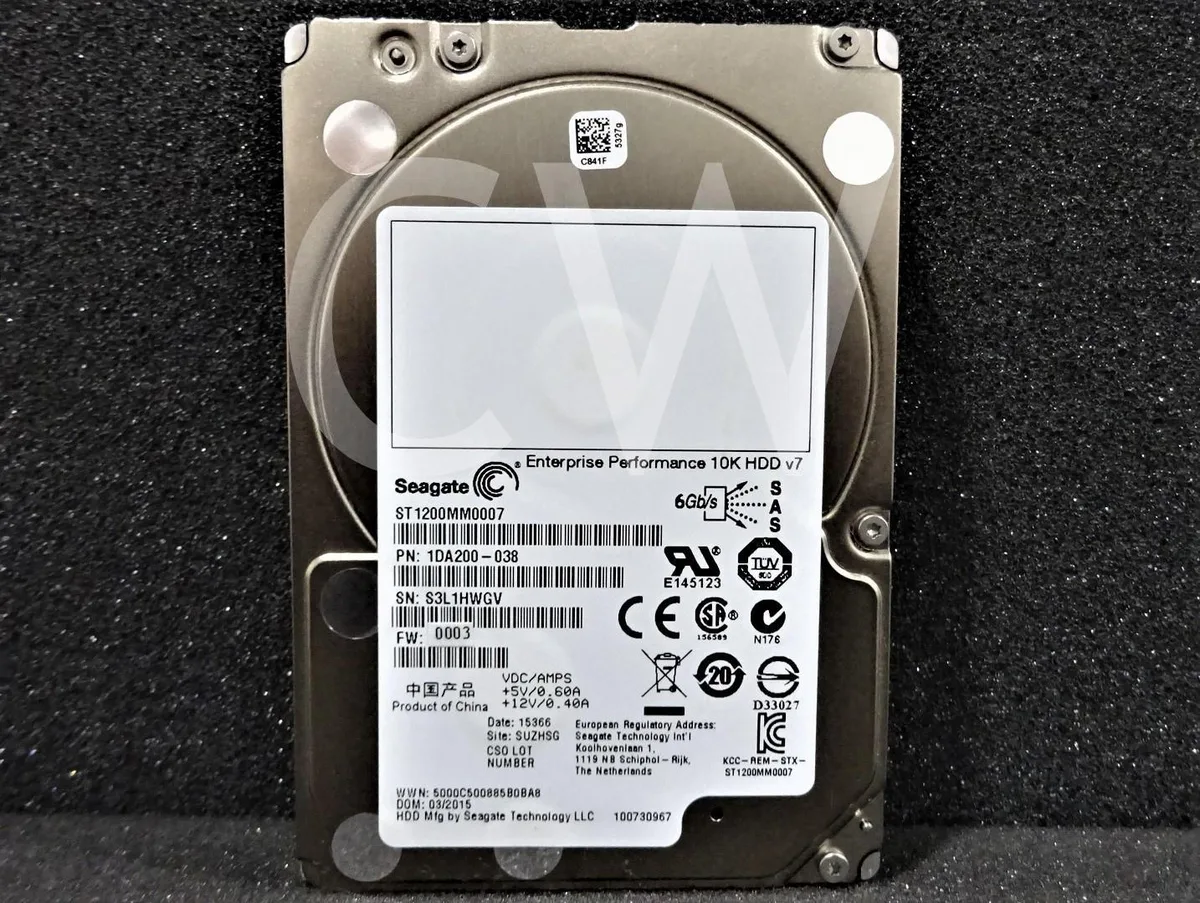 Seagate Seagate ST1200MM0007 1.2TB 10000RPM 2.5" SAS internal hard drive — 商品写真