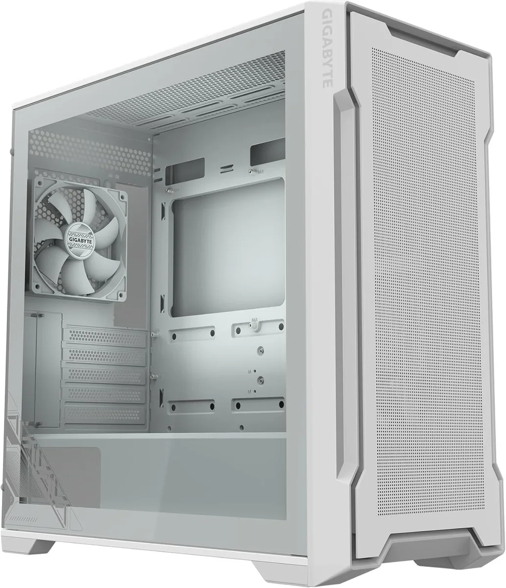 GIGABYTE GIGABYTE C102 Glass ICE White Mid Tower ATX PC Case — photo du produit